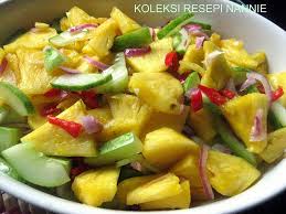 Resepi Nennie Kuzaifah Jelatah Acar Mentah Makanan Nasi Acar