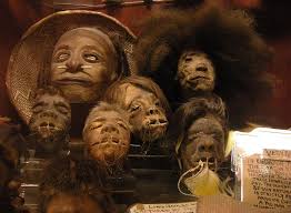 (beetlejuice sees a witch doctor and goes up to sit next to him. Shrunken Head Wikipedia