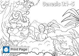 Here is a coloring picture of the serpent entering the garden to deceive eve. Free Printable Adam And Eve Coloring Pages For Kids Connectus