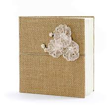 So schnell vergeht der tag der hochzeitsfeier und es dauert nicht lange bis der erste hochzeitstag gekommen ist. Gastebuch Hochzeit Vintage Aus Jutestoff Mit Schnur Blumen Kwap40