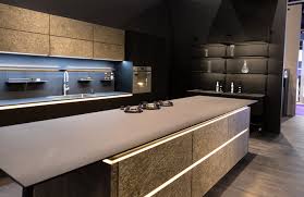 Wall cabinets open up automatically by touching the door. Bauformat Kitchen With Large Island And Lighted Storage By Bauformat Nominated For 2020 21 Adex Awards