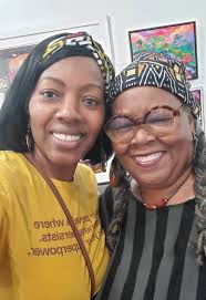 I enjoyed great dialogue and witnessing the awe-so-amazing works by Najee  Dorsey at Black Art in America.