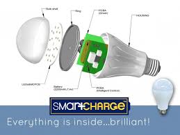 Smartcharge Lightbulb Keeps The Lights On When The Power Goes Out Light Bulb Led Light Bulb Led Lights