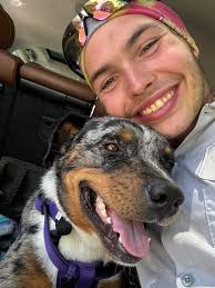 My Dog Jack got out at 6-6:30 last night. He is a overly sweet blue heeler  mix.