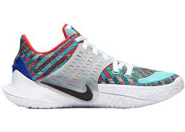Kicks and colors spotlights the variety of colorways—and the stories that go with—that brands unveil in key basketball sneakers. Nike Kyrie Low 2 Multi Color Av6337 400