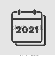 Vector Icon Calendar Year 2021 Vector Stock Vector Royalty Free 1751298926 In 2020 Vector Icons Yearly Calendar Stock Vector