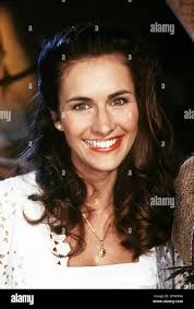 Geraldine Olivier, Schweizer Sängerin, Portrait circa 1998. Geraldine Oliver,  Swiss Folk music singer, portrait circa 1998 Stock Photo