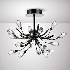 Designer lighting without the designer markup. Diyas Lighting Anita Modern 9 Light Semi Flush Ceiling Light In Black Chrome Finish Il31635 Lighting From The Home Lighting Centre Uk