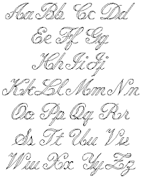 Learning cursive is learning an entirely new writing system. How To Draw Script Letters Ehow Tattoo Lettering Fonts Tattoo Fonts Alphabet Fancy Cursive Fonts