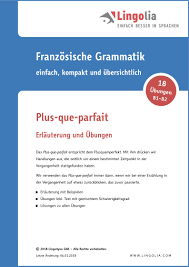 Das wort gebe ist ein verb im konjunktiv i, deshalb können wir sagen, dass. Plus Que Parfait Lingolia Shop