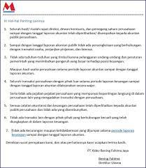 Yang bertanda tangan di bawah ini Contoh Surat Pernyataan Perusahaan Indonesia Dan Inggris Surat Tanggal Keuangan