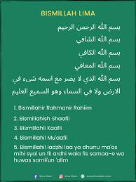 Untuk anda yang ingin memperlajari doa ini, admin kongsikan panduan bacaan surah yasin dalam rumi dan jawi. Khasiat Bismillah 5 Rumi Dan Terjemahan