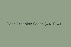 Behr Athenian Green 440f 4 Color Hex Code