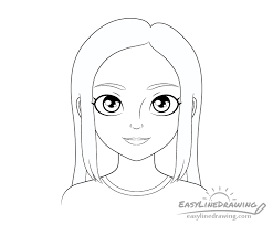 Feel free to explore, study and enjoy paintings with paintingvalley.com How To Draw A Girl Step By Step Easylinedrawing