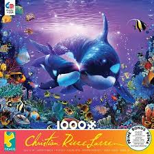 Maybe you would like to learn more about one of these? Ceaco Christian Riese Lassen Brilliant Passage Ii 1000 Piece Jigsaw Puzzle Walmart Com Underwater Seascape Christian Christian Cards