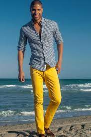 Pin By Cj Barnett On What S Your Outfit Today Mens Yellow Pants Mens Outfits Yellow Pants Outfit
