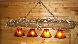 If I Ever Own A Cabin I Want This Pool Table Lighting Rustic Antler Chandelier Best Pool Tables