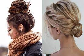 Scarlett è una ragazza dai capelli rossi raccolti in una grossa crocchia, . Chignon Basso Alto Rapido Scomposto E Ordinato