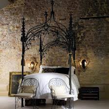 Maybe a bit of white, violet and grey compliments but the overalll concept should be black. 13 Mysterious Gothic Bedroom Interior Design Ideas