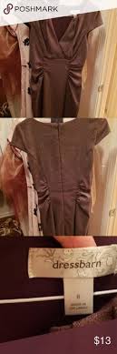 Brown Casual Fitted Dress Casual Dresses Dress Barn Dresses