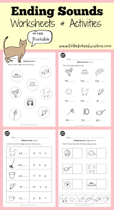 Ending Sounds Worksheets And Activities Kindergarten Worksheets Kindergarten Reading Worksheets Kindergarten Worksheets Printable