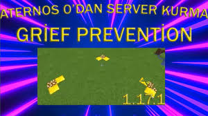 Aternos Claim Plugini 1 17 1 Grief Prevention Youtube