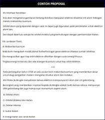 7 Contoh Proposal Penelitian Kegiatan Dan Usaha Bisnis Proposal Penelitian Atom Hidrogen