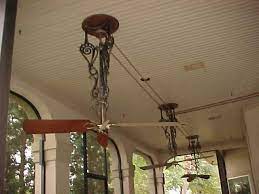 The majority of belt driven ceiling fans that you see in restaurants and hotels and magazines are made by fanimation, the premier. Fans With Belts So Nice Out On The Porch Backus Belt Fans On Porch Jpg Belt Driven Ceiling Fans Decorative Ceiling Fans Ceiling Fan