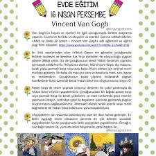 Kiraz Ogretmen On Instagram Evde Uzaktan Egitimde Bugun Icimizdeki Van Gogh U Kesfediyoruz Kesinlikle Yapilabilir Olan Bu 2020 Evde Egitim Egitim Sanat