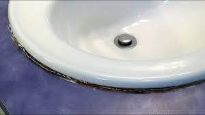 how to re caulk a sink youtube