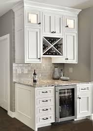 Custom Beverage Center With X Wine Rack And Small Refrigerator Notice The Beaded Rustic Farmhouse Kitchen Farmhouse Kitchen Cabinets Kitchen Cabinet Design