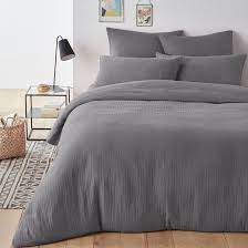 Funda Nordica Lisa De Gasa De Algodon Snow La Redoute Interieurs La Redoute Fundas Nordicas Cama De Lujo Camas