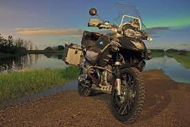 My Bmw R1200gs Adventure Under An Aurora Borealis Adventure Motorcycling Ktm Adventure Adventure Bike
