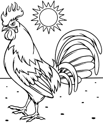 Portuguese rooster coloring page from portugal category. Rooster Coloring Pages Free Printable Coloring Pages For Kids