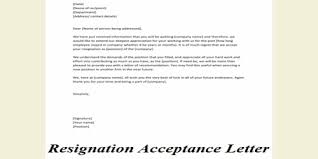 In the event of the acceptance of your application… Resignation Acknowledgment And Acceptance Letter Qs Study