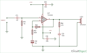 1500w power amplifier circuit diagram. 25 Watt Audio Amplifier Circuit Diagram Using Tda2040