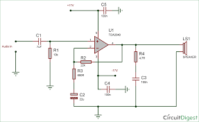 Top view with cover removed. 25 Watt Audio Amplifier Circuit Diagram Using Tda2040