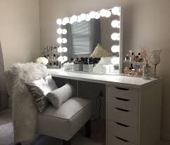Vanity Ideas Ikea Linnmon Tabletop With 2 Ikea Alex 5 Drawer Units Hollywood Glow Pro Mirror By Impressions V Ikea Vanity Bedroom Vanity Beauty Room Vanity Chende tabletop makeup mirror with lights, hollywood vanity wall mounted mirror set for dressing.