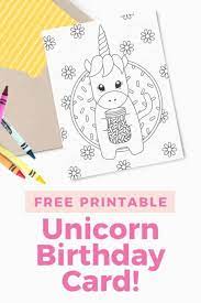 Code for 20% off zenni glasses inspired by free guy. Printable Unicorn Birthday Card Design Eat Repeat