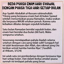 Simak ulasan tentang √ niat puasa wajib bulan ramadhan dan √ niat puasa sunnah yang diajarkan rasulullah pada artikel ini. Lafaz Niat Puasa Enam Hari Pada Bulan Syawal