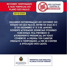 Nela, todos os serviços não essenciais ficam fechados e há um. Retorno Temporario A Prefeitura De Sao Caetano Do Sul Facebook