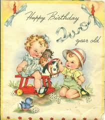 Happy Birthday Cards For 2 Year Old Boy Happy Birthday Two Year Old Vintage Birthday Cards Vintage Greeting Cards Vintage Birthday