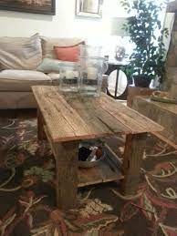 Attach the legs to top of the table using wood glue and 2.5 pocket hole screws. It Is Time To Make Use Of A Coffee Table To Adjust The Corner Into A Cool Spot To Catch Up Rustic Furniture Diy Home Decor Catalogs Diy Farmhouse Coffee Table