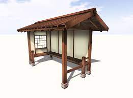Design Japanese Yokaze Garden Shelter Japanese Garden Backyard Japanese Tea House