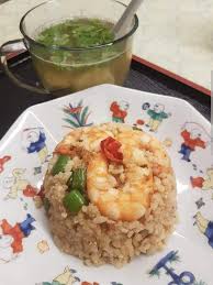 It is often eaten by itself or as an accompaniment to another dish. Prawn French Beans Egg Fried Rice Catherina Hosoi