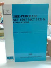 He is an expert on the economy and investing laws and regulations. Amendments To The Hire Purchase Act 1967