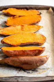 Sweet potatoes for diabetics, here's a diabetic recipe for my version of chili lime sweet potatoes with half the calories, carbs and sugar. How To Bake Sweet Potatoes Running On Real Food