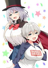 sky-freedom tejina senpai uzaki-chan wa asobi tai! tejina senpai  (character) uzaki hana breast hold crossover seifuku | #737962 | yande.re