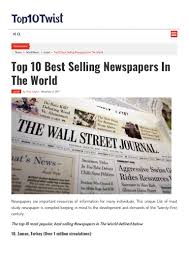 World newspapers us newspapers uk newspapers uk front pages contact. Top 10 Best Selling Newspapers In The World