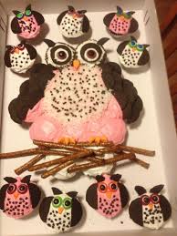 Pin By Stace River On Give It A Whirl Owl Cupcake Cake Baby Shower Cupcakes Owl Cakes
